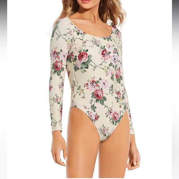NWT Antonio Melani x The Style Bungalow Miraflores Floral Print 1 piece Swimsuit - Picture 9 of 12